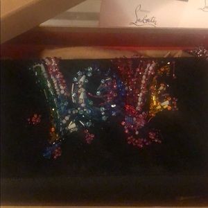 Christian Louboutin Paloma Suede/Love Embroidery